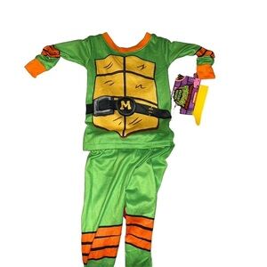 Teenage mutant ninja turtle Michelangelo costume TMNT orange turtle 18 months